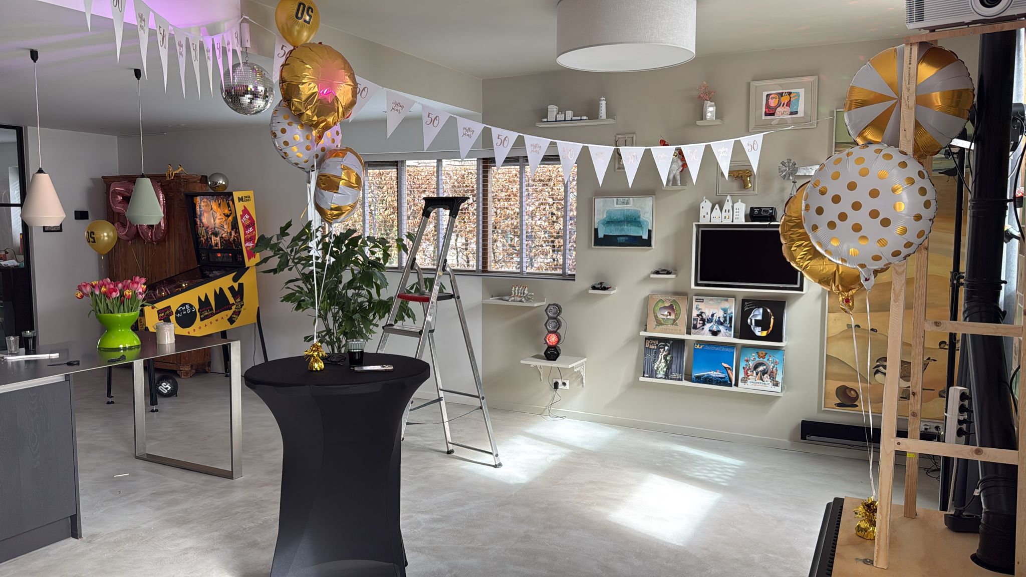 50 feestje binnenshuis