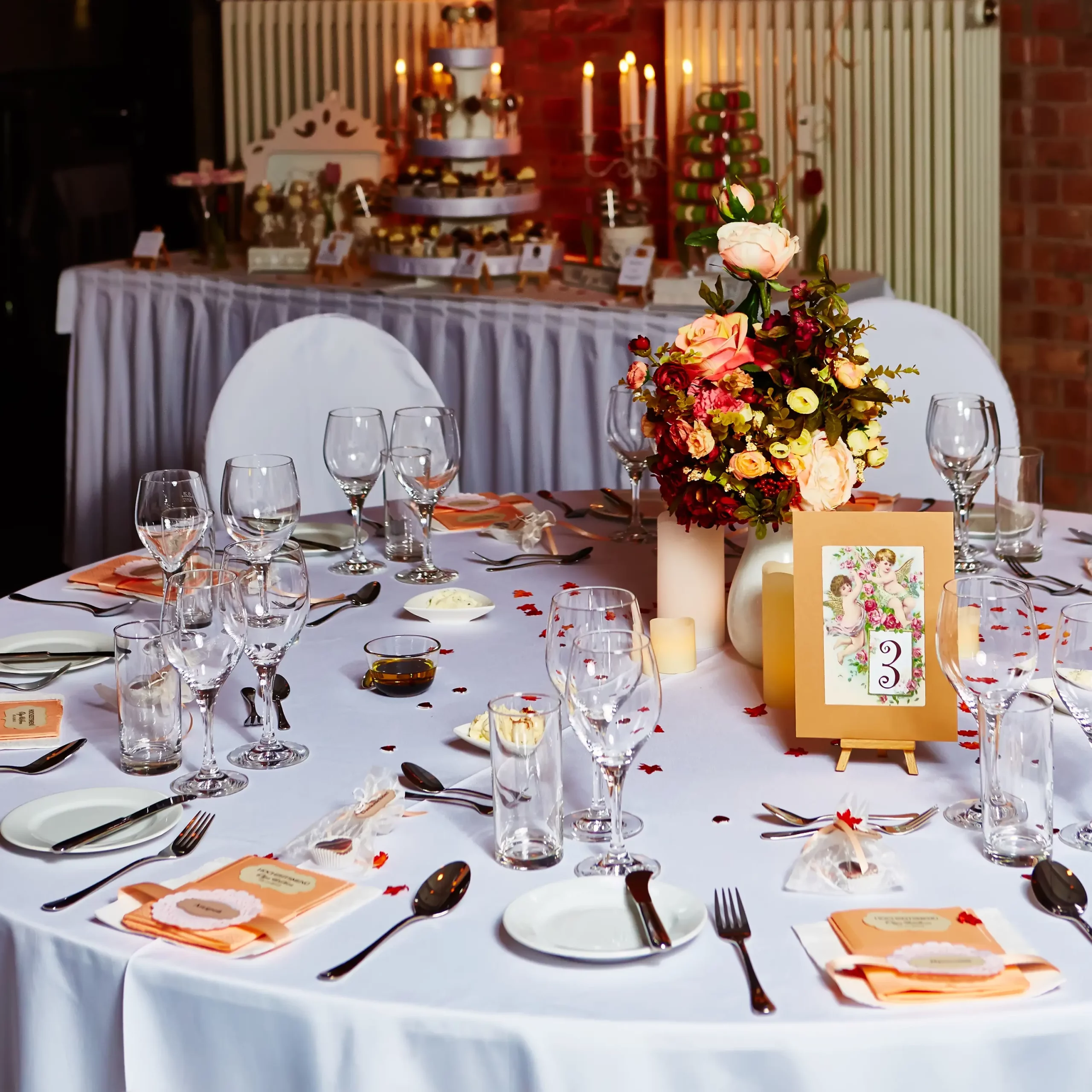 elegant table setting wedding ready event